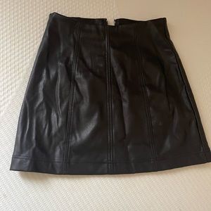 Leather skirt
